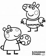Peppa Coloring Suzy Pig Pages Printable Topcoloringpages Print sketch template