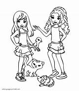 Coloring Lego Friends Pages Girls Pets Their Print Printable Look Other sketch template