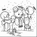 Precious Moments Christmas Coloring Pages Getdrawings Drawing sketch template