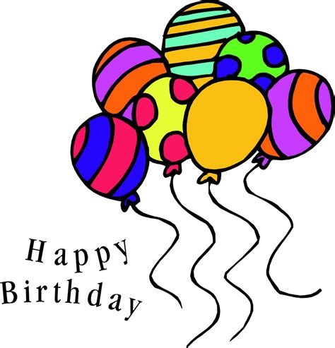 birthday balloons clip art pictures clipartix