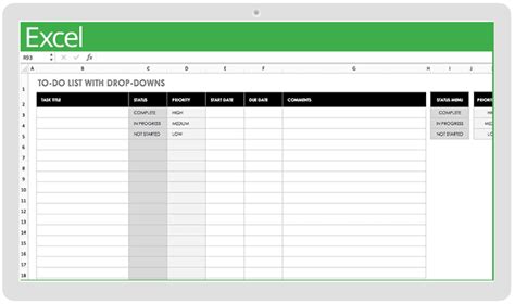 template  excel spreadsheet