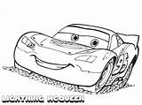 Mcqueen Lightning Coloring Printable Pages Kids sketch template