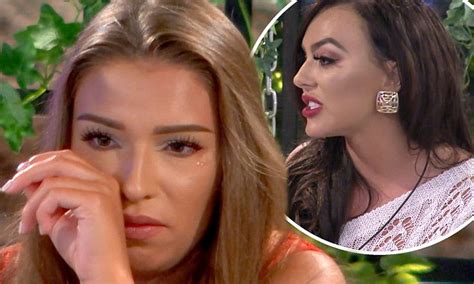 love island zara is left in tears after rosie finally confronts her