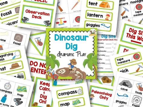dinosaur dig dramatic play pre k pages dramatic play centers