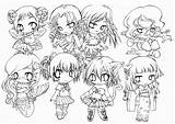 Coloring Chibi Pages Anime Print Cute Kids Girls Character Manga Printable Coloring4free Girl Little Adults Sexy Color Collection Getcolorings Groups sketch template