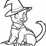 Halloween Coloring Dog Pages Cute Drawings Drawing Cartoon Google sketch template