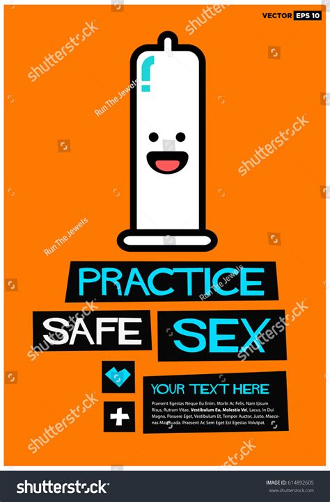 Practice Safe Sex Sexual Health Poster Stock Vector Royalty Free