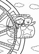 Coloring Pages Carnival Ferris Wheel Fair Rides State Food Watching Kids Fun Color Printable Print Getcolorings Popular Coloringhome sketch template