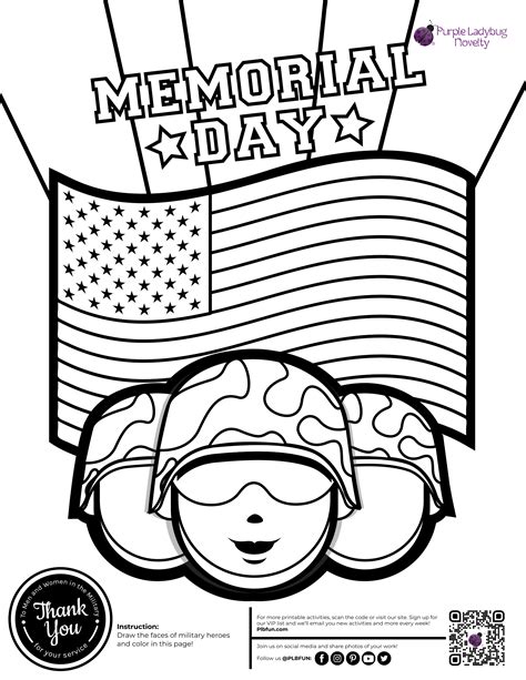 memorial day  printable  plbfun  printable coloring pages