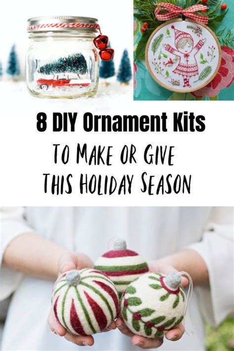 diy ornament kits    give  holiday season whileshenapscom