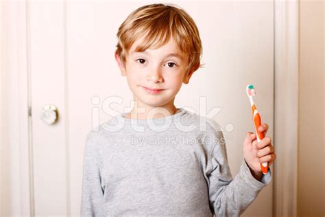 young boy brushing stock photo royalty  freeimages