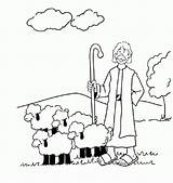 Coloring Lost Sheep Pages Parable Clipart Hirte Clip Library Popular 68kb sketch template