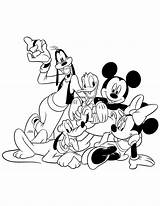 Mickey Coloring Mouse Pages Goofy Minnie Clubhouse Pluto Donald Disney Friends Printable Drawing Baby Clipart Dog Kids Book Drawings Print sketch template