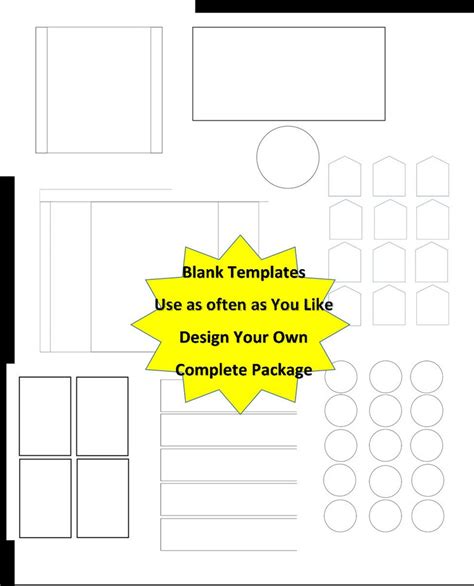 blank editable templates create   designs edit etsy