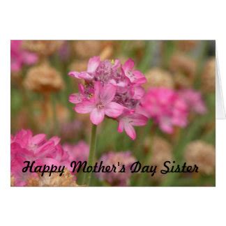 happy mothers day  sister cards zazzle