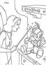 Pinocchio Fairy Blue Coloring Pages Disney Hellokids Afkomstig Van sketch template