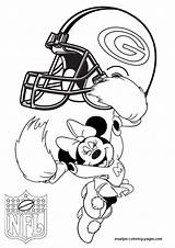 Coloring Pages Packers Bay Green Printable Mouse Minnie Cheerleader Nfl Sheets Greenbay Football Drawing Getdrawings Players Print American Logo Maatjes sketch template