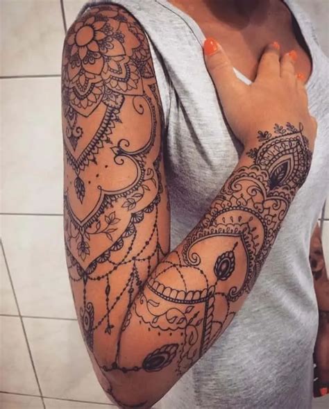 beautiful mandala sleeve tattoos  women brighter craft