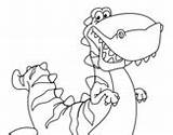 Tyrannosaurus Coloring Happy Rex Coloringcrew Pages sketch template