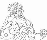 Broly Saiyan Goku Desenhos Lineart Ssj Sayan Lin sketch template