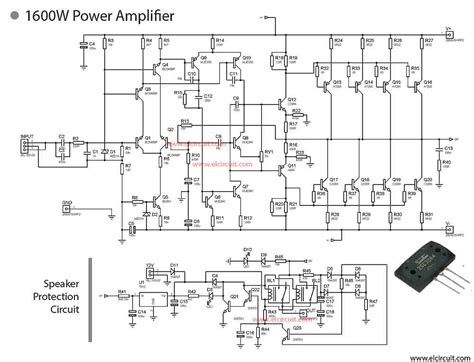 power amplifier speaker protector electronic circuit