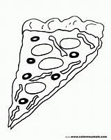 Pizza Coloring Pages Sheet Drawing Slice Print Kids Steve Activity Clipart Adults Printable Color Vector Getdrawings Printout Dish Deep Create sketch template