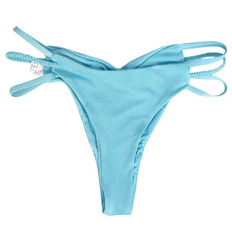 buy paixpays womens strappy string bikini panties thong swimwear bottom