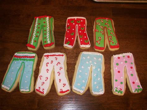shelli belli cakes funny christmas pajama pant cookies