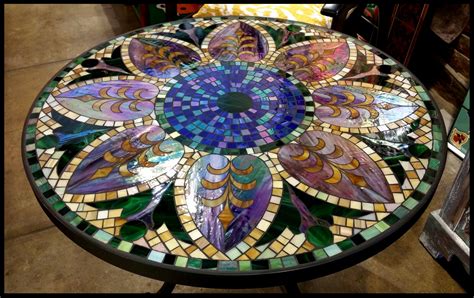 tile  glass mosaic tables