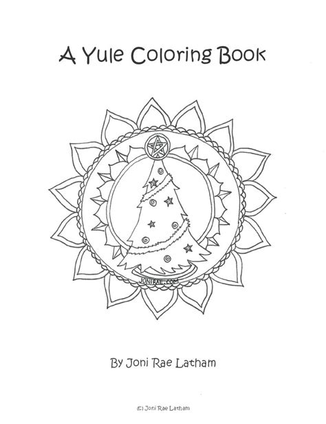 pagan yule coloring pages sketch coloring page