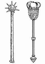 Sceptre Sword Coloring Pages sketch template