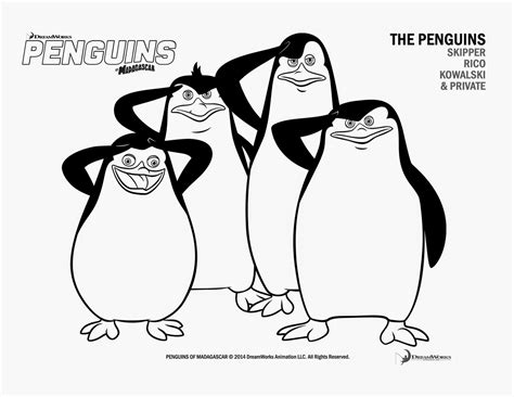 die pinguine aus madagaskar ausmalbilder malvorlagen  kostenlos
