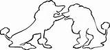 Poodle Outline Clipart Coloring Popular Library Coloringhome sketch template