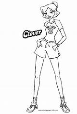 Totally Spies Coloring Pages Cartoon Color Character Sheets Kids Printable Print Found sketch template