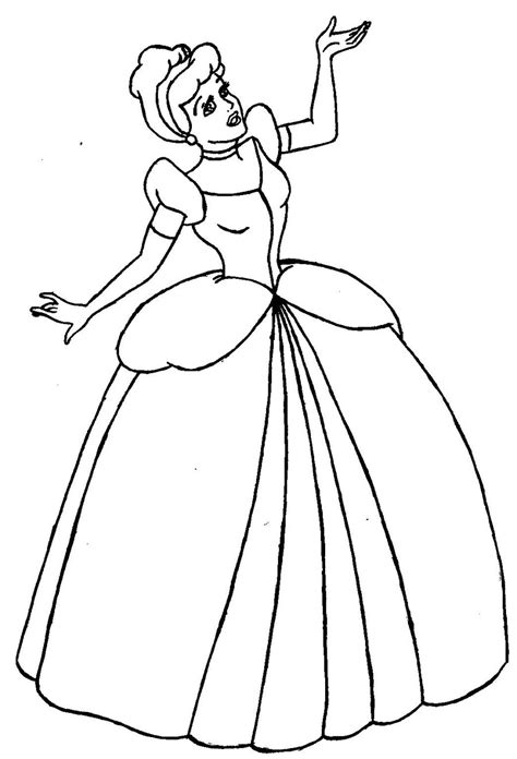 princess cinderella drawing  getdrawings