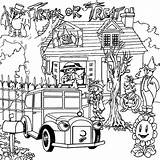 Coloring Pages House Haunted Halloween Kids Hard Mansion Older Color Scary Print Printable Adult Castle Difficult Children Trick Challenging Houses sketch template