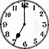 Clock Clipart Says Etc sketch template