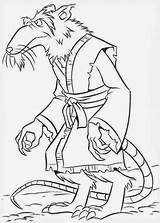 Teenage Mutant Splinter Tortugas Kolorowanki Kolorowanka Wydruku Malvorlagen Maniac Szczur żółwie Humanoid sketch template