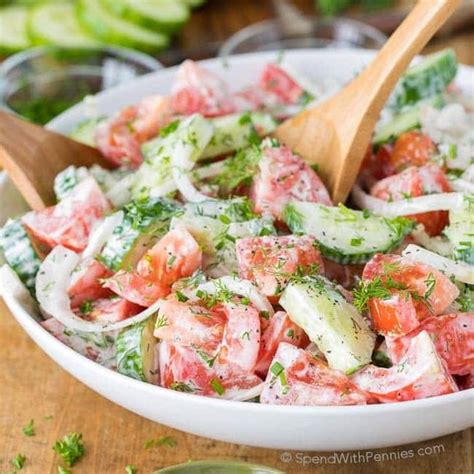 incredible recipes creamy cucumber tomato salad facebook