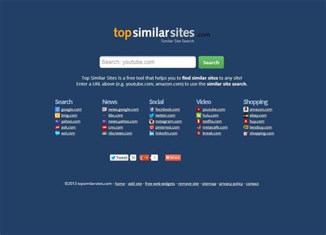 top similar sites alternatives  similar search engines similar