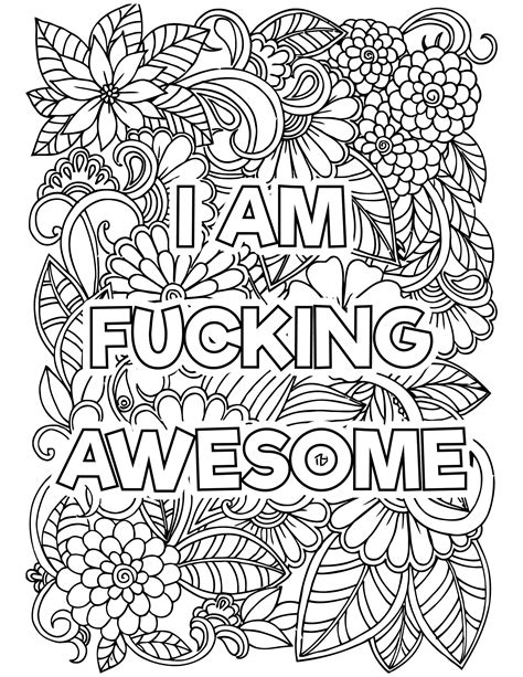 adult curse words coloring pages adult coloring pages etsy canada