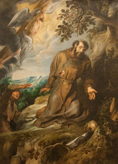 St Francis Of Assisi Receiving The Stigmata Painting By Pam Neilands