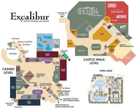 excalibur casino property map floor plans las vegas