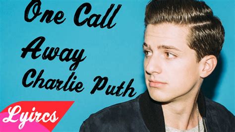 one call away charlie puth lyrics youtube