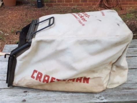 sears craftsman  rear drive dust blocker ez empty rear bag mower hook style sears mower