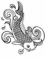Fish Coloring Koi Pages Coy Saltwater Water Color Splashing Getcolorings Realistic Tattoo Library Printable Popular Colornimbus sketch template