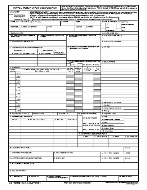 fillable da form 1351 2 printable forms free online