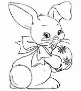 Bunny Easter Coloring Pages Color Printable Toddler sketch template