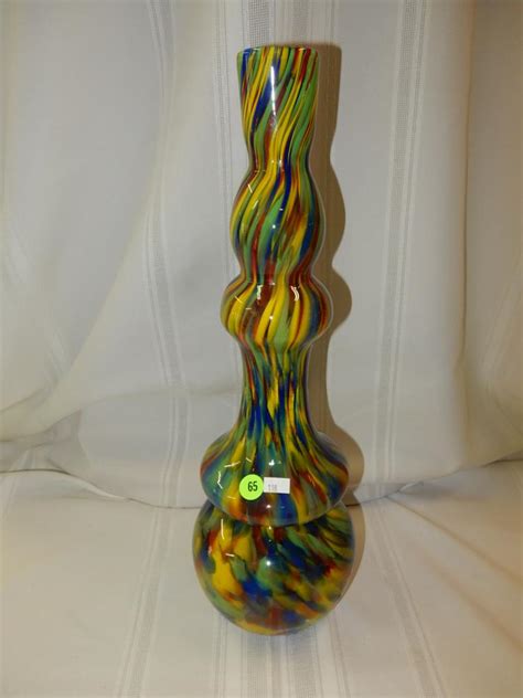 Sold Price Nice Mid Century Modern Art Glass Vase Multi
