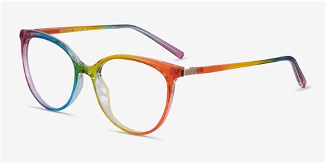 positivity cat eye rainbow glasses for women eyebuydirect